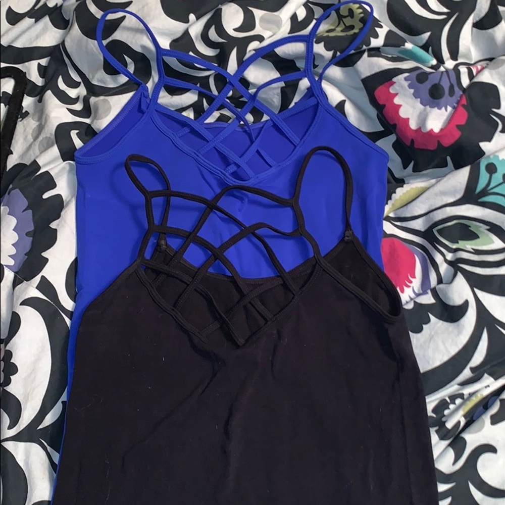 Spider cage tank tops